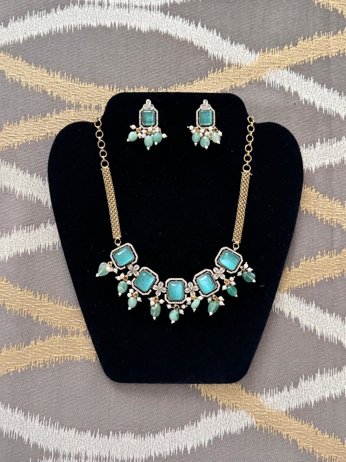 Artificial Jewelry - Necklace Set - Green
