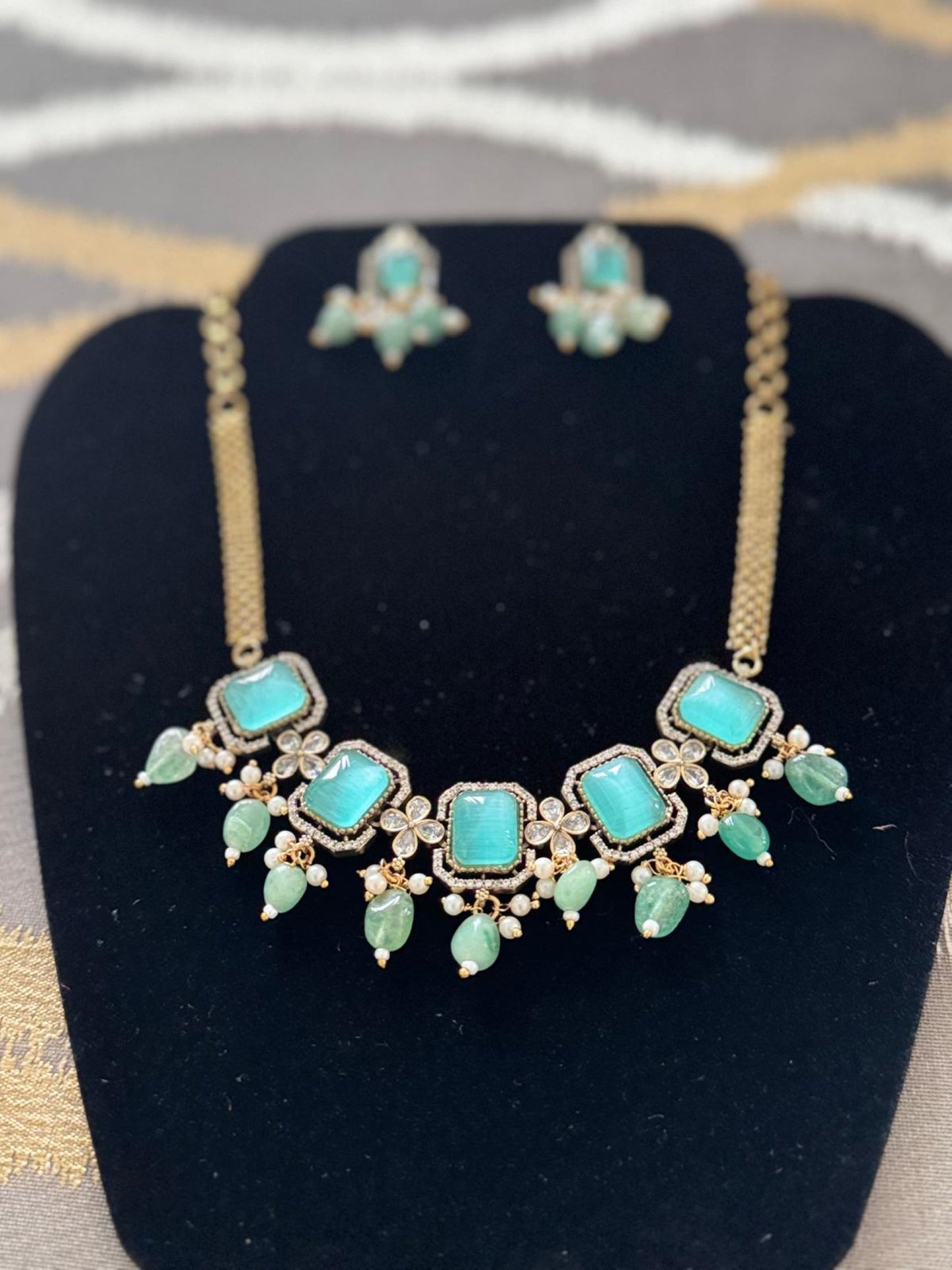 Artificial Jewelry - Necklace Set - Green