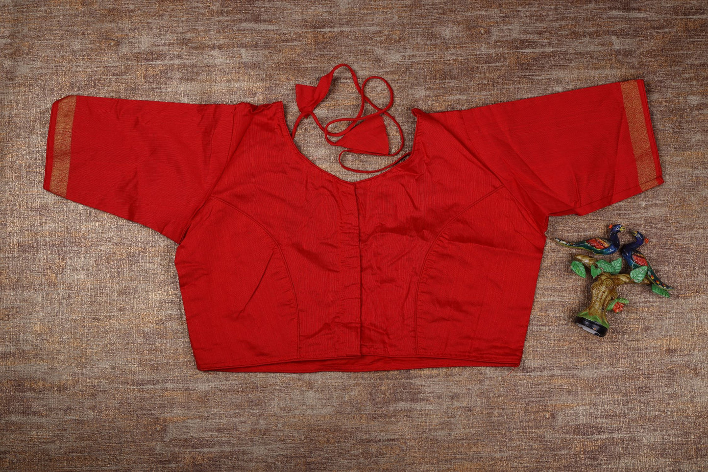 Silk Cotton Blouse - Darker Orange