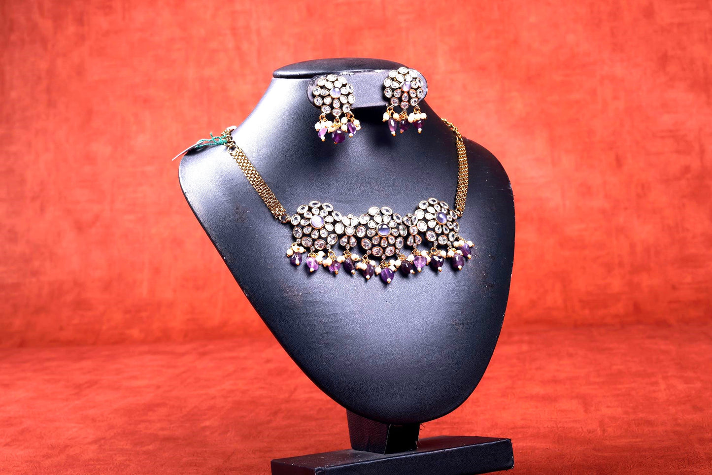 Artificial Jewelry - Necklace Set - Purple