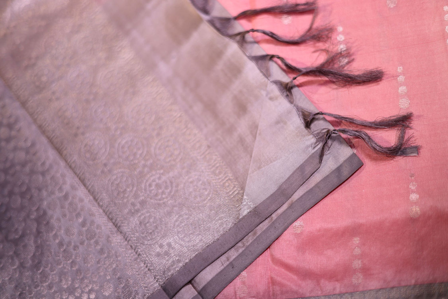 Pure Silk Saree - Pastel Pink Color