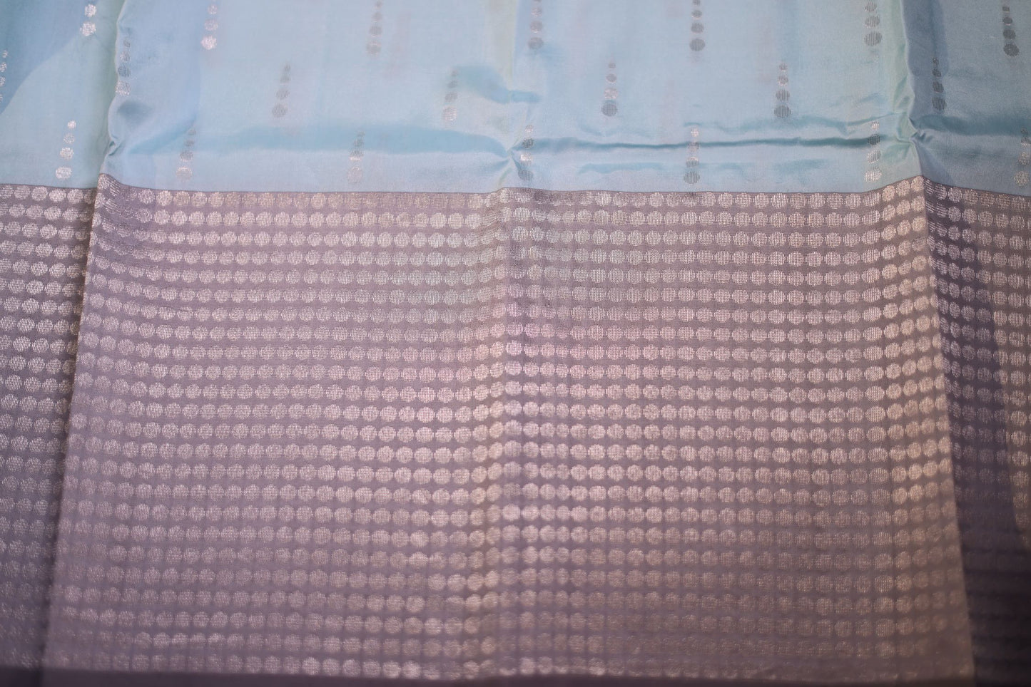 Pure Silk Saree - Pastel Blue Color