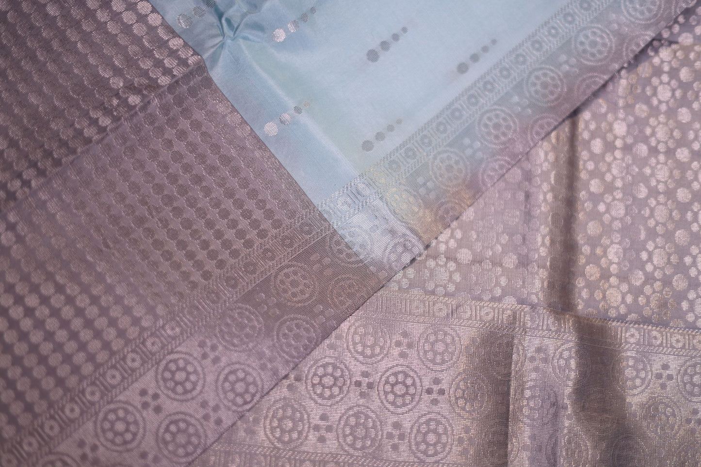 Pure Silk Saree - Pastel Blue Color