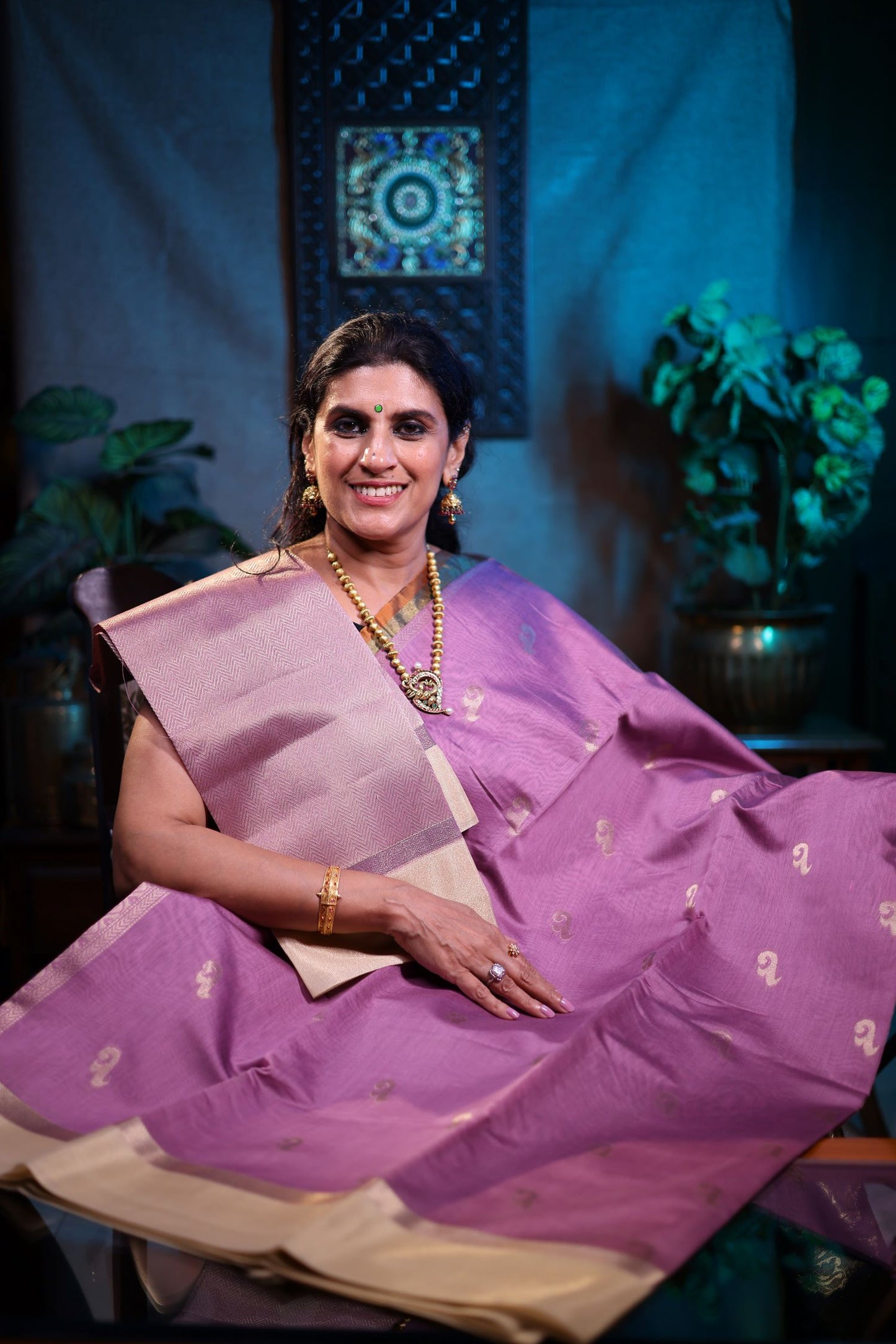 Seeko Silk Saree - Lavendar Color