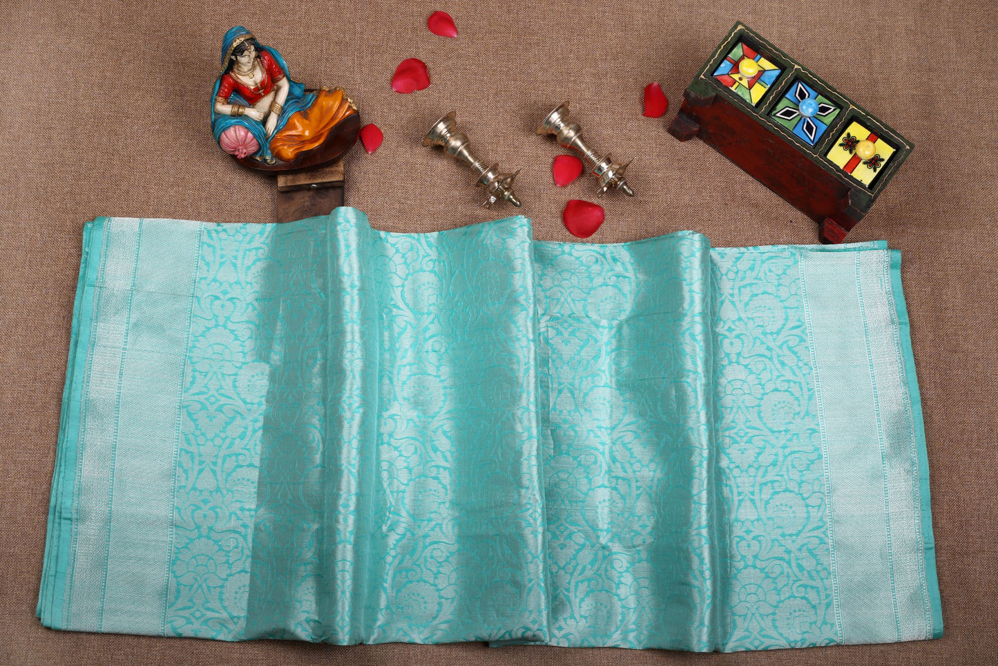 Pure Banaras Silk Saree - Light Blue
