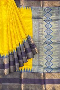 Kosa Silk Saree - Yellow