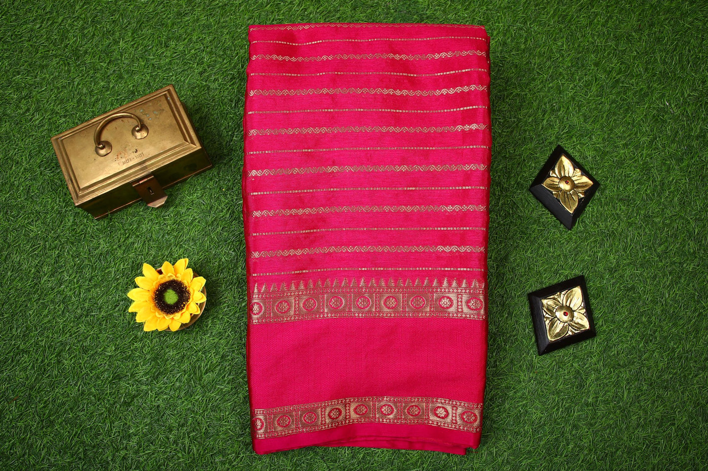 Semi Soft Silk Saree - Pink
