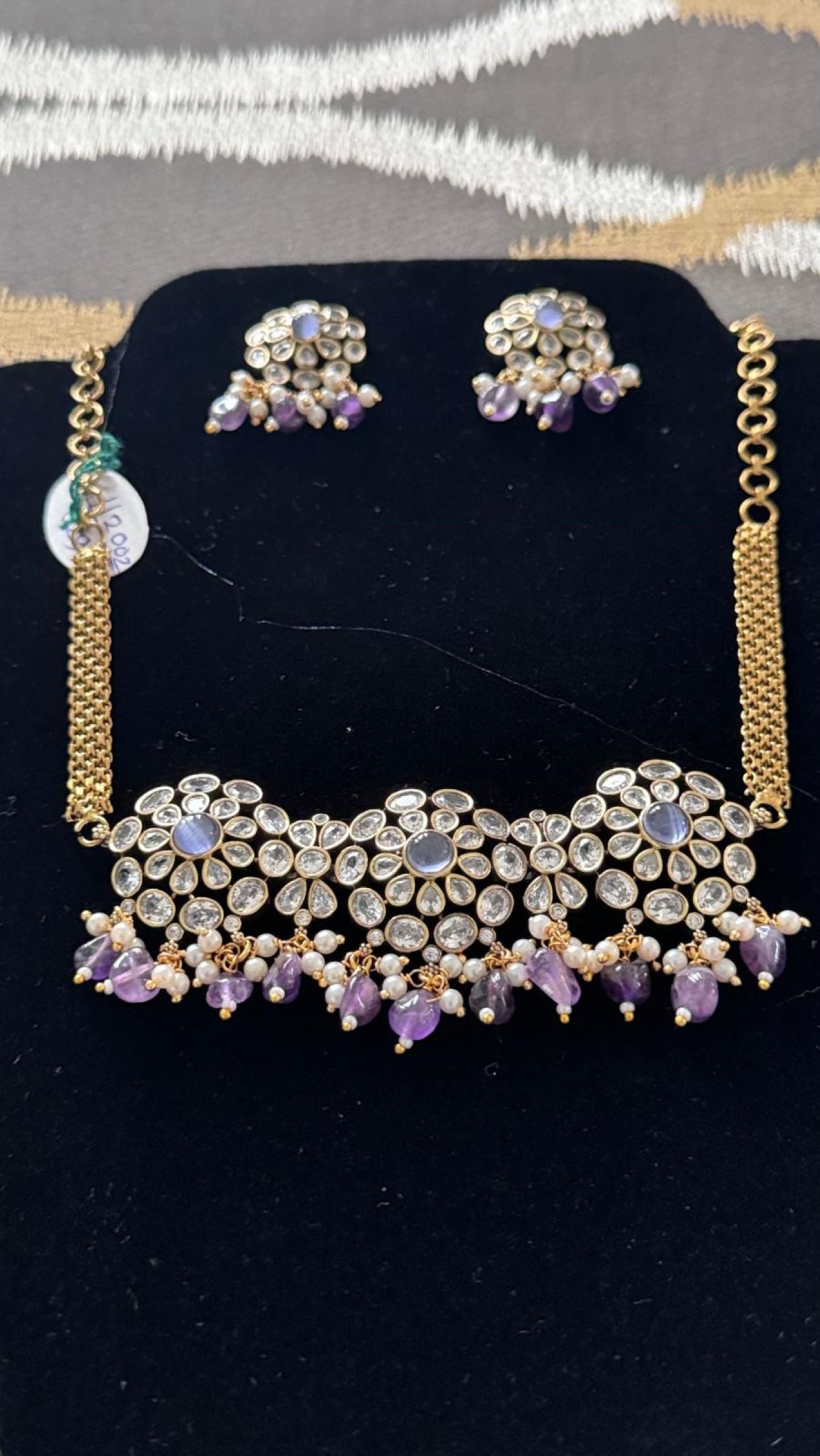 Artificial Jewelry - Necklace Set - Purple