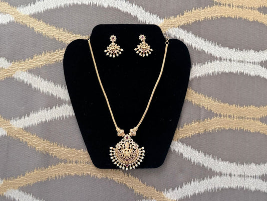 Artificial Jewelry - Necklace Set - Lakshmi Pendant