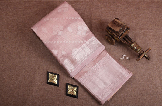 Kota Silk Saree - Pastel Pink