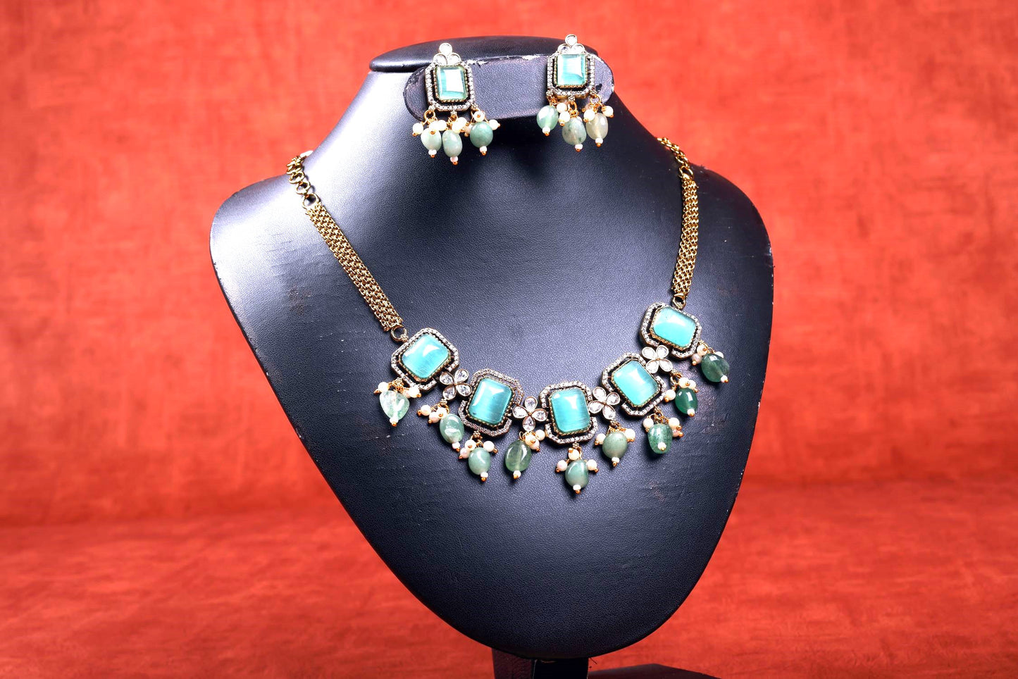 Artificial Jewelry - Necklace Set - Green
