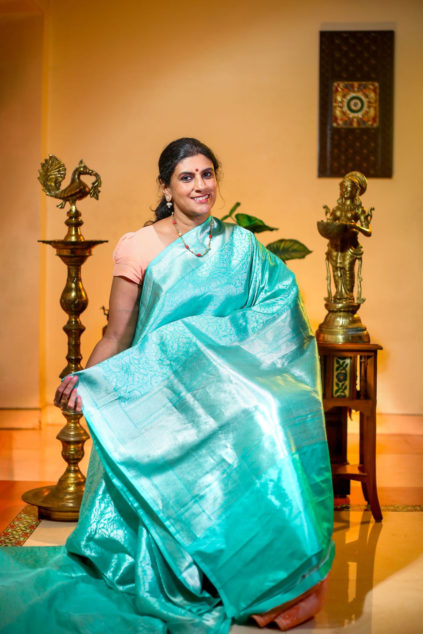 Pure Banaras Silk Saree - Light Blue