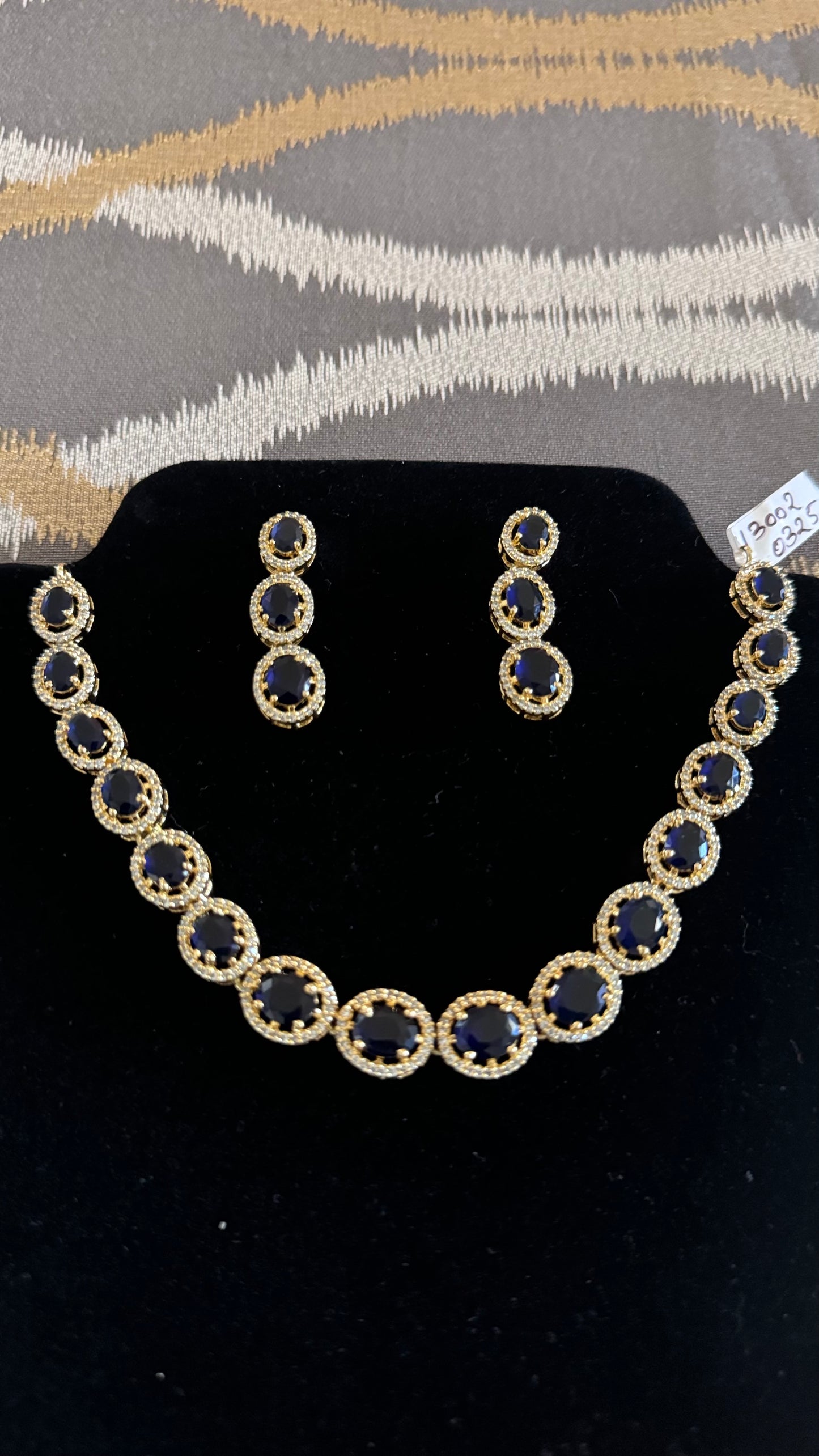 Saphire Necklace set