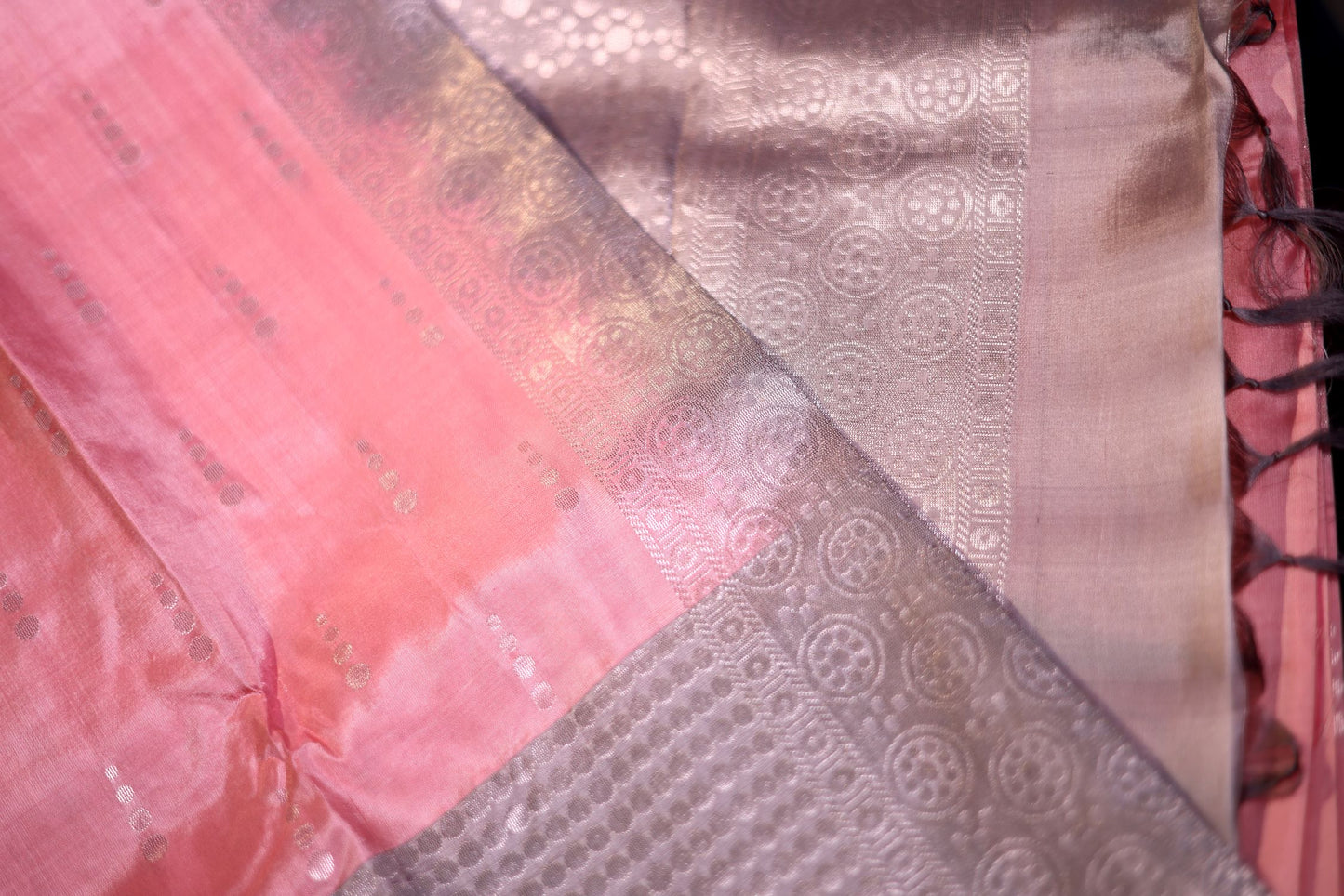 Pure Silk Saree - Pastel Pink Color