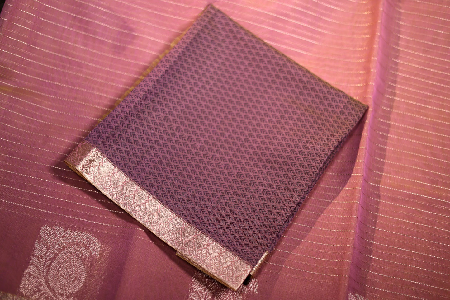 Seeko Silk Saree - Pastel Color with Zari Border