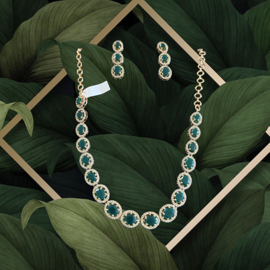 Emerald Set with Drop earrings