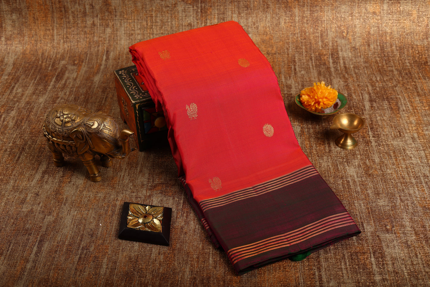 Pure Kanchipuram Silk Saree - Red